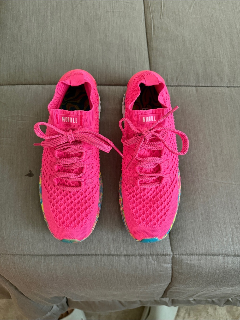NOBULL Hot Pink Knit Sneakers
